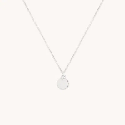 Astrid &amp; Miyu Lab Diamond Engravable Pendant Necklace