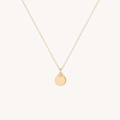 Astrid &amp; Miyu Lab Diamond Engravable Pendant Necklace