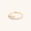Astrid &amp; Miyu Lab Diamond Eternity Wrap Ring