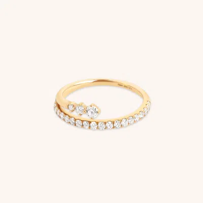 Astrid &amp; Miyu Lab Diamond Eternity Wrap Ring