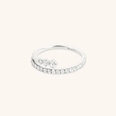 Astrid &amp; Miyu Lab Diamond Eternity Wrap Ring