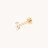 Astrid &amp; Miyu Lab Diamond Marquise Piercing Stud