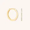 Astrid &amp; Miyu Lab Diamond Pave Hoops