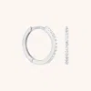 Astrid &amp; Miyu Lab Diamond Pave Hoops