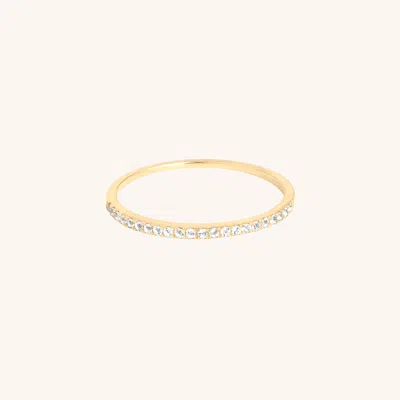 Astrid &amp; Miyu Lab Diamond Pave Ring