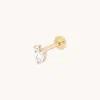 Astrid &amp; Miyu Lab Diamond Pear &amp; Sqaure Cluster Piercing Stud