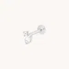 Astrid &amp; Miyu Lab Diamond Pear &amp; Sqaure Cluster Piercing Stud