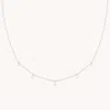 Astrid &amp; Miyu Lab Diamond Pear Charm Necklace