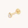 Astrid &amp; Miyu Lab Diamond Pear Piercing Stud
