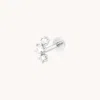 Astrid &amp; Miyu Lab Diamond Round Cluster Piercing Stud
