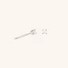 Astrid &amp; Miyu Lab Diamond Round Stone Stud Earrings