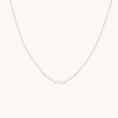 Astrid &amp; Miyu Lab Diamond Station Cluster Pendant Necklace