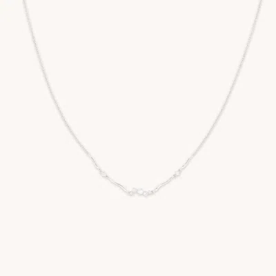 Astrid &amp; Miyu Lab Diamond Station Cluster Pendant Necklace