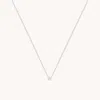 Astrid &amp; Miyu Lab Diamond Stone Pendant Necklace