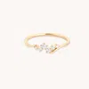 Astrid &amp; Miyu Lab Diamond Wave Ring