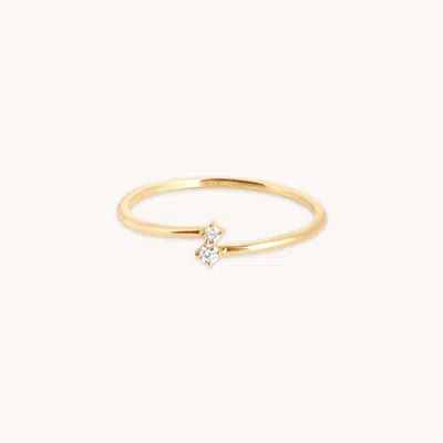Astrid &amp; Miyu Lab Diamond Wrap Ring In Gold