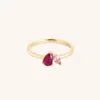 Astrid &amp; Miyu Lab Ruby &amp; Morganite Marquise Ring