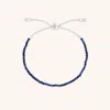 Astrid &amp; Miyu Lazurite Gemstone Bracelet In 9k White Gold