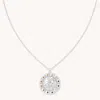 Astrid &amp; Miyu Leo Bold Zodiac Pendant Necklace In Silver