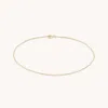 Astrid &amp; Miyu Marylebone Chain Anklet In Solid Gold