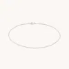 Astrid &amp; Miyu Marylebone Chain Anklet In Solid White Gold