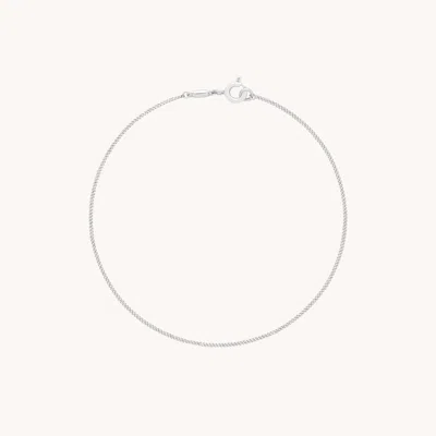 Astrid &amp; Miyu Miyu Story Chain Bracelet In Solid White Gold