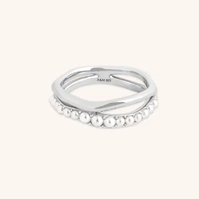 Astrid &amp; Miyu Molten Illusion Pearl Ring