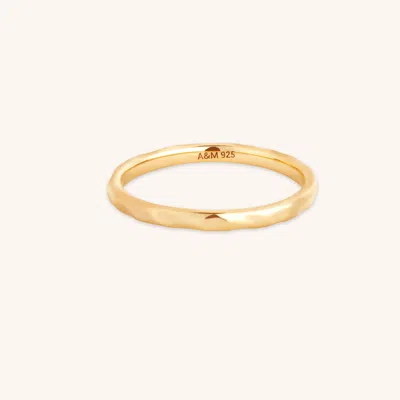 Astrid &amp; Miyu Molten Texture Band Ring