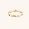 Astrid &amp; Miyu Molten Texture Opal Band Ring
