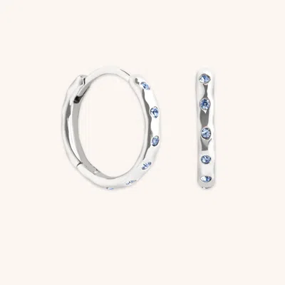 Astrid &amp; Miyu Molten Texture Opal Hoops