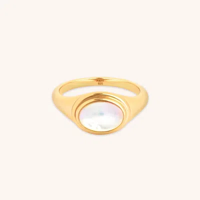 Astrid &amp; Miyu Mop Cocktail Ring In Gold