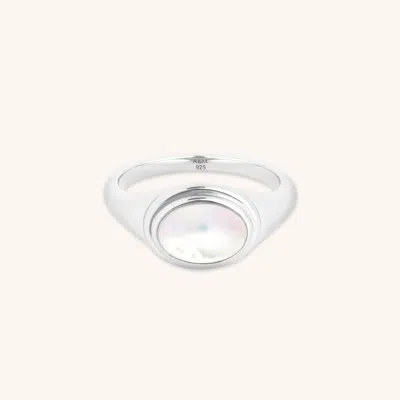 Astrid &amp; Miyu Mop Cocktail Ring In Metallic