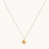 Astrid &amp; Miyu November Birthstone Necklace In Solid Gold