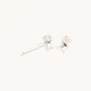 Astrid &amp; Miyu October Birthstone Earrings In Solid White Gold