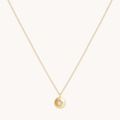 Astrid &amp; Miyu October Birthstone Necklace In Solid Gold