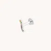 Astrid &amp; Miyu Ombré Wave Piercing Stud In Solid White Gold | No Size | Mother's Day Gift | Jewel
