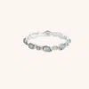 Astrid &amp; Miyu Opal Pear Bezel Band Ring