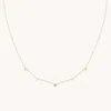 Astrid &amp; Miyu Opal Star Charm Necklace In 14ct Solid Gold