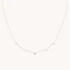 Astrid &amp; Miyu Opal Star Charm Necklace In 14ct Solid White Gold