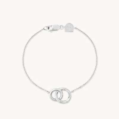 Astrid &amp; Miyu Orbit Crystal Bracelet In Metallic