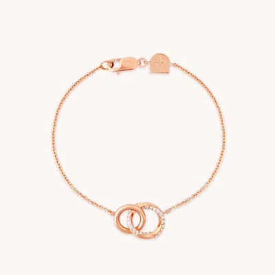 Astrid &amp; Miyu Orbit Crystal Bracelet In Gold