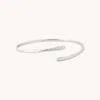 Astrid &amp; Miyu Orbit Crystal Cuff Bracelet In Silver | Jewellery By