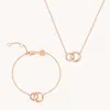Astrid &amp; Miyu Orbit Stacking Set In Rose Gold