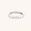 Astrid &amp; Miyu Pear Bezel Band Ring