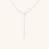 Astrid &amp; Miyu Pear Bezel Cluster Lariat