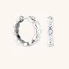 Astrid &amp; Miyu Pear Bezel Hoops