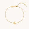 Astrid &amp; Miyu Pear Charm Bracelet In Gold