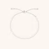Astrid &amp; Miyu Moonstone Gemstone Bracelet In 9k White Gold