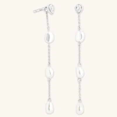 Astrid &amp; Miyu Pearl Chain Drop Studs