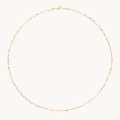 Astrid &amp; Miyu Piccadilly Story Chain Necklace In Solid Gold